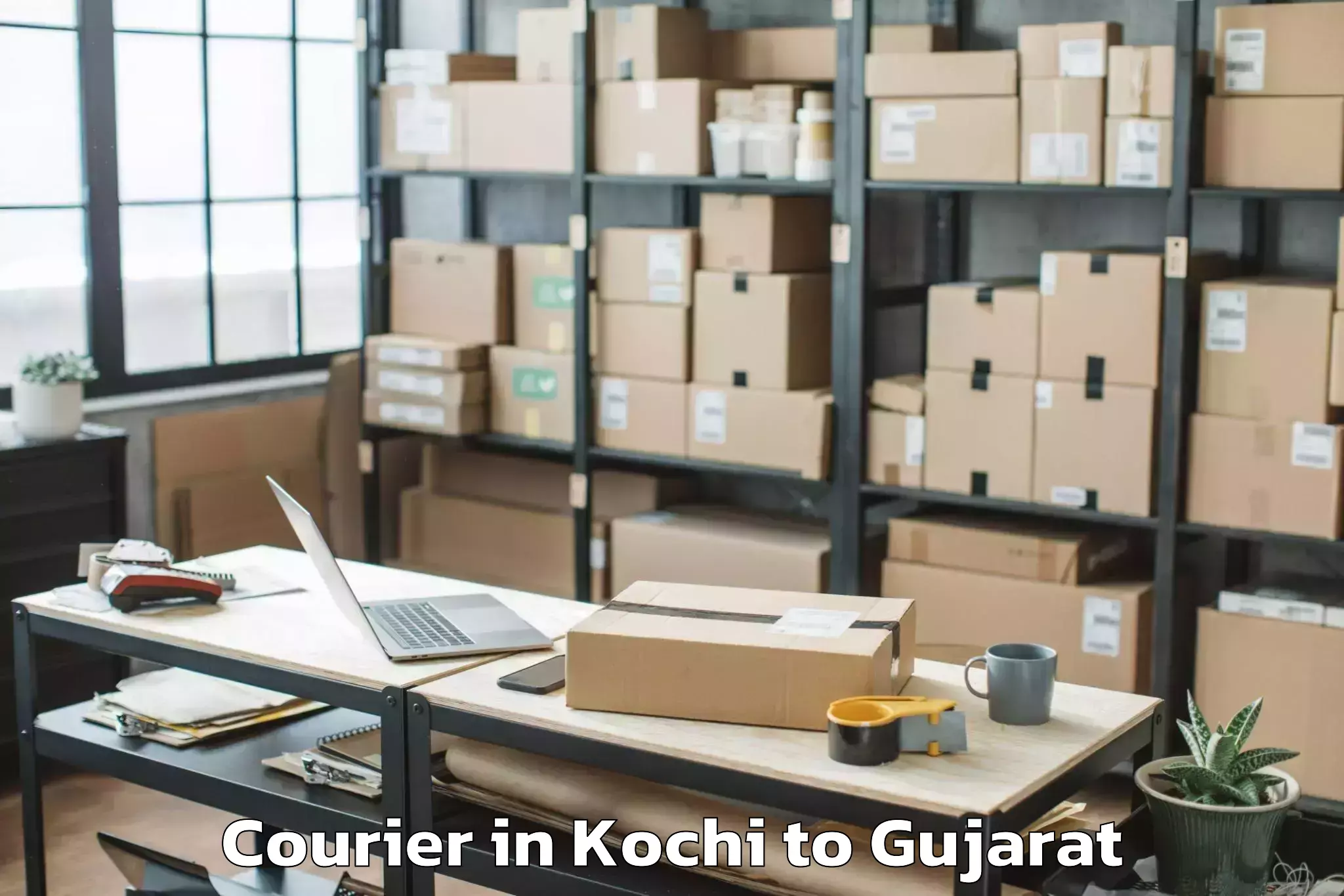 Top Kochi to Porbandar Courier Available